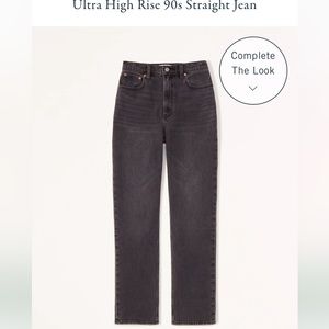 Abercrombie - Ultra High Rise 90s Straight Jean. Size 25.